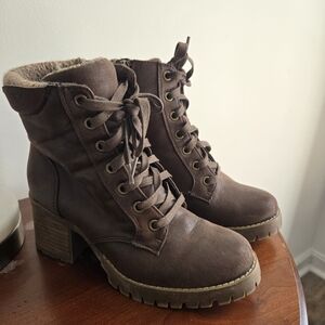 Carlos by Carlos Santana Dark Brown Lace-Up Boots